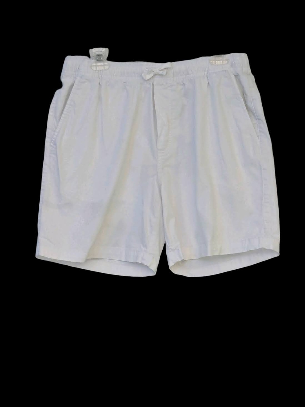 Men's White Casual Drawstring Shorts- Sz Medium